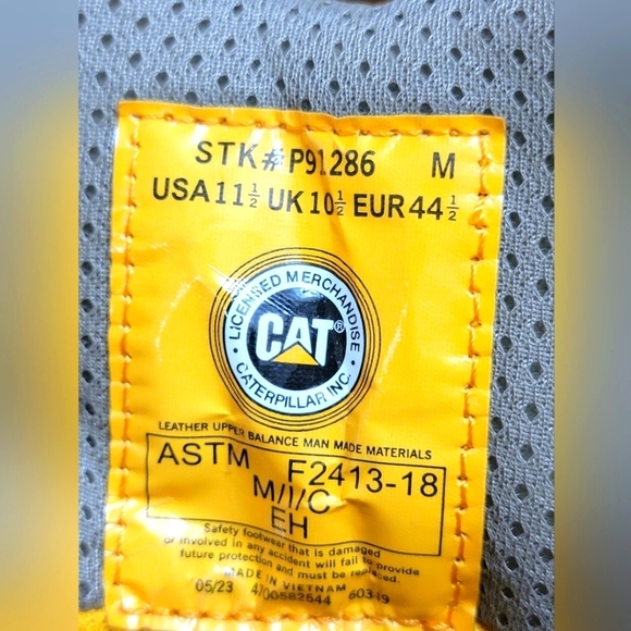 Caterpillar Men's Invader Hi Steel Toe Boots Honey Reset P91286 Size 11.5 New - Picture 4 of 12